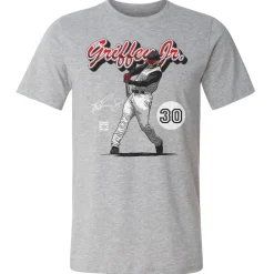 Ken Griffey Jr. Cincinnati Retro Script WHT