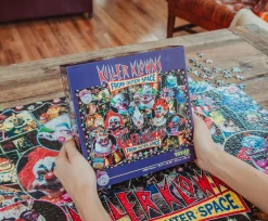 Killer Klowns From Outer Space Kollage B 1000-Piece Jigsaw Puzzle For Adults | 28 x 20 Inches