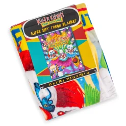 Killer Klowns From Outer Space Characters Raschel Throw Blanket | 45 x 60 Inches