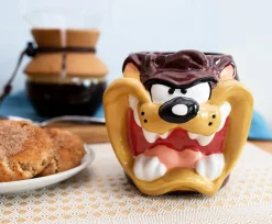 Looney Tunes Taz Sculpted Ceramic Mug | Holds 24 Ounces