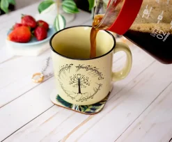 Lord of the Rings Gondor Elven Text 20oz Ceramic Camper Mug