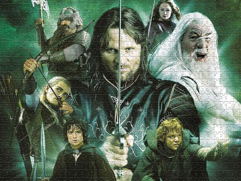 Lord of the Rings Heroes of Middle Earth 1000 Piece Jigsaw Puzzle
