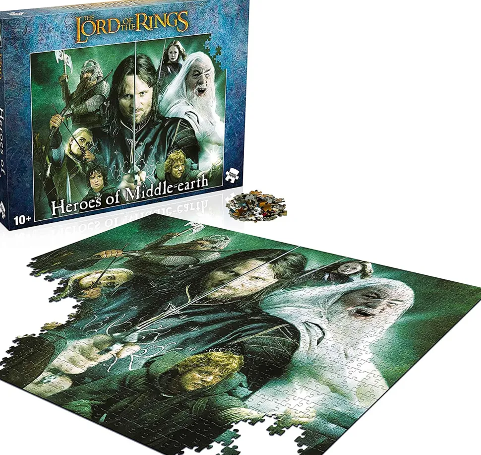 Lord of the Rings Heroes of Middle Earth 1000 Piece Jigsaw Puzzle