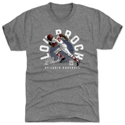 Lou Brock Emblem WHT