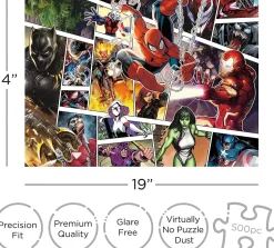 Marvel Comic Panels 500 Piece Jigsaw Puzzle