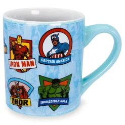 Marvel Comics Character Badges Ceramic Mug | Holds 14 Ounces