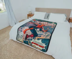 Marvel Comics Friendly Neighborhood Spider-Man Throw Blanket | 45 x 60 Inches