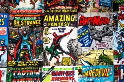 Marvel Comics Oversized Fleece Sherpa Throw Blanket | 54 x 72 Inches