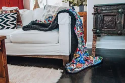 Marvel Comics Oversized Fleece Sherpa Throw Blanket | 54 x 72 Inches