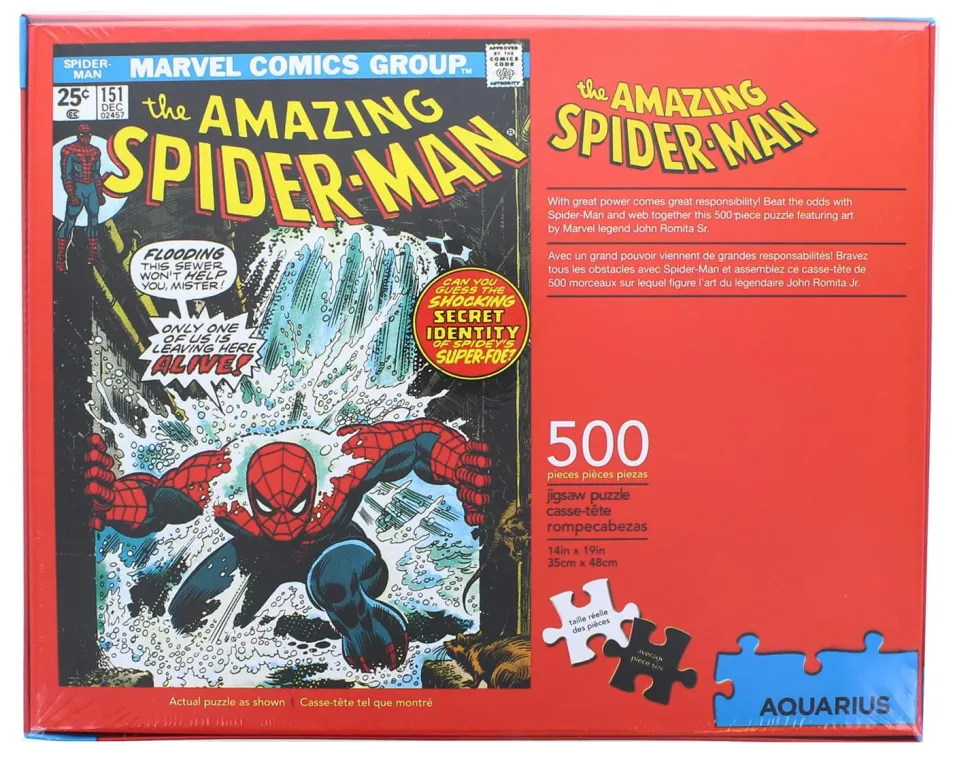 Marvel Spider-Man #151 Comic Cover 500 Piece Jigsaw Puzzle