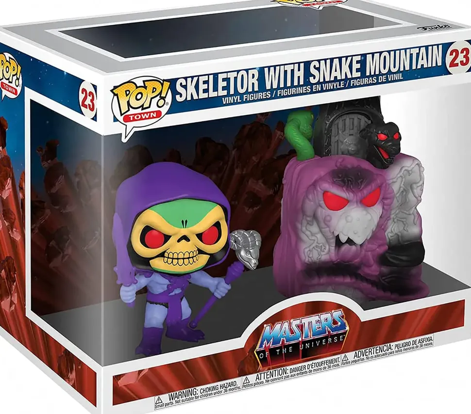 Masters of the Universe Funko POP Town Vinyl Figure | Snake Mountain w/ Skeletor
