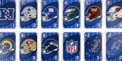 Mattel Games - Giant UNO NFL Card Game