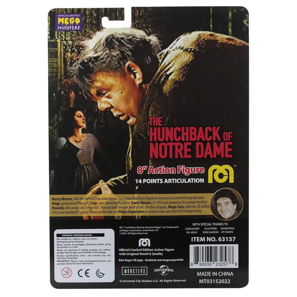 Mego Universal Monsters Hunchback of Notre Dame 8 Inch Action Figure