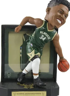 Milwaukee Bucks Antetokounmpo #34 Framed Showcase NBA Bobblehead