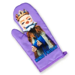 Mister Rogers Neighborhood King Friday Puppet Oven Mitt | TV Show Merchandise