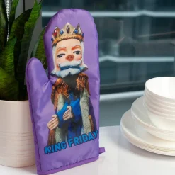 Mister Rogers Neighborhood King Friday Puppet Oven Mitt | TV Show Merchandise