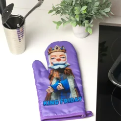 Mister Rogers Neighborhood King Friday Puppet Oven Mitt | TV Show Merchandise