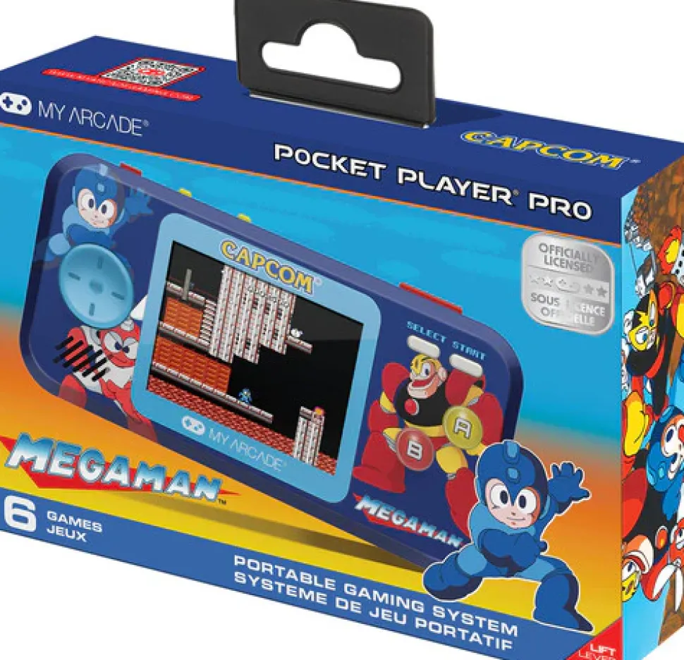 My Arcade Mega Man Pocket Player Pro Handheld Portable Gaming System (6 Games in 1)