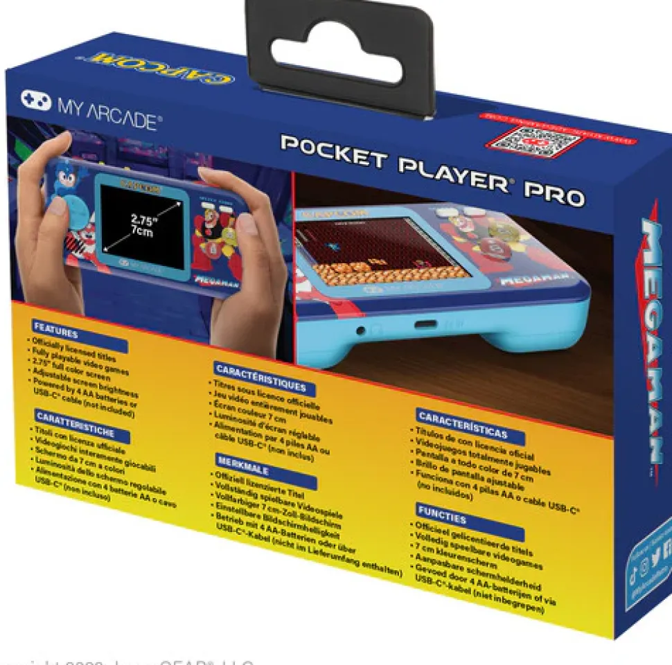 My Arcade Mega Man Pocket Player Pro Handheld Portable Gaming System (6 Games in 1)