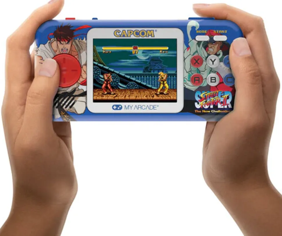 My Arcade Super Street Fighter II Pocket Player Pro Handheld Portable Gaming System (2 GAMES IN 1)