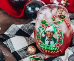 National Lampoon's Christmas Vacation Merry Clarkmas Stemless Glass | 20 Ounces