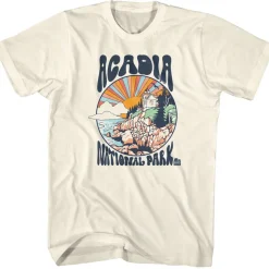 National Parks - Acadia Colorful Sun (Cream)