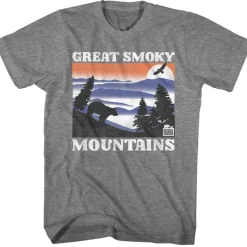 National Parks - Great Smoky Mountains Bear & Mountains (Gray)