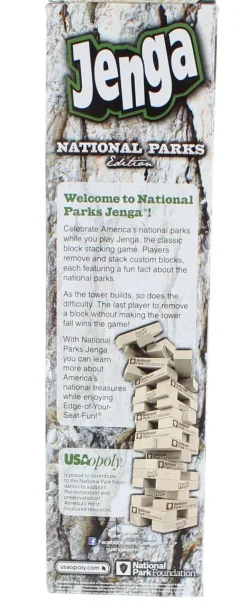 National Parks Jenga Block-Stacking Game