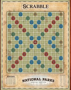 National Parks Scrabble Board Game | For 2-4 Players