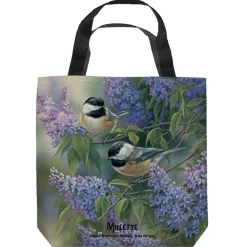 Nature Scenes - Chickadees Tote Bag