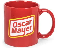 Oscar Mayer Hot Dog Logo Ceramic Coffee Mug | Holds 16 Ounces