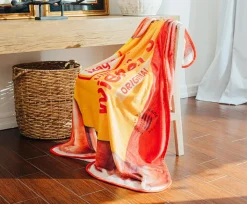 Oscar Mayer Jumbo Hot Dogs Fleece Throw Blanket | 45 x 60 Inches