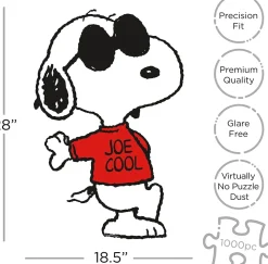 Peanuts Joe Cool Shaped 1000 Piece Jigsaw Puzzle