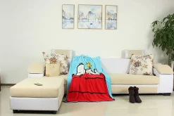 Peanuts Snoopy And Woodstock Fleece Throw Blanket | 45 x 60 Inches