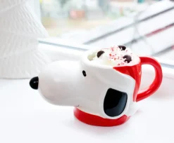 Peanuts Snoopy Christmas 3D Sculpted Ceramic Mug | Holds 20 Ounces