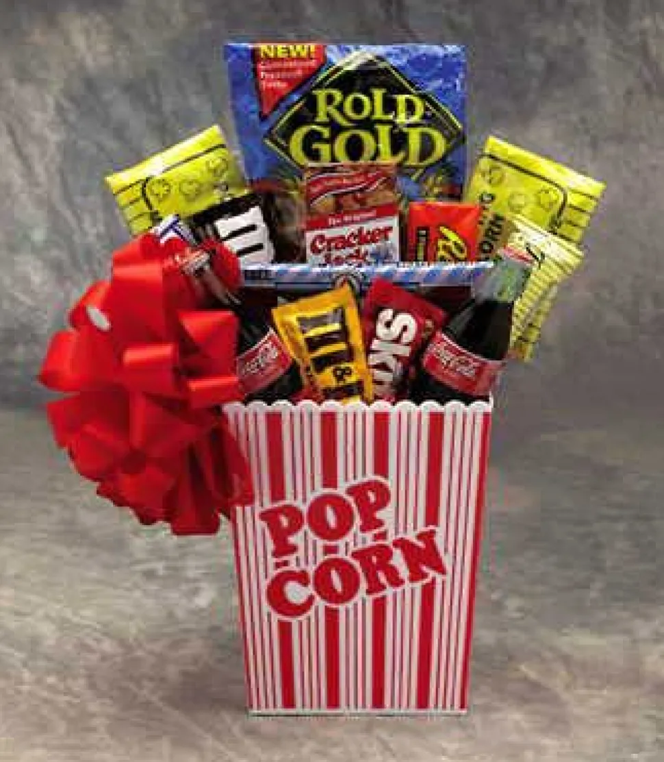 Popcorn Pack Snack Gift Basket