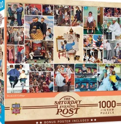 Saturday Evening Post Rockwell Collage 1000 Piece Jigsaw Puzzle