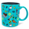Scooby-Doo Sticker Pattern Ceramic Mug | Holds 20 Ounces