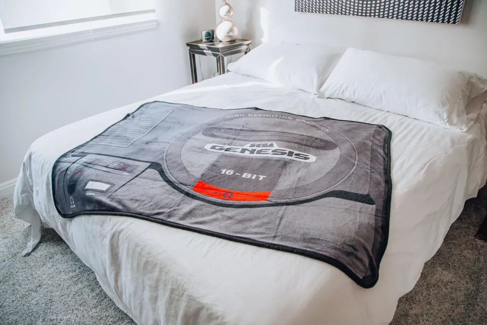 Sega Genesis Fleece Throw Blanket | Cozy Lightweight Blanket | 45 x 60 Inches