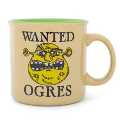 Shrek "Wanted Ogres" Ceramic Camper Mug | Holds 20 Ounces