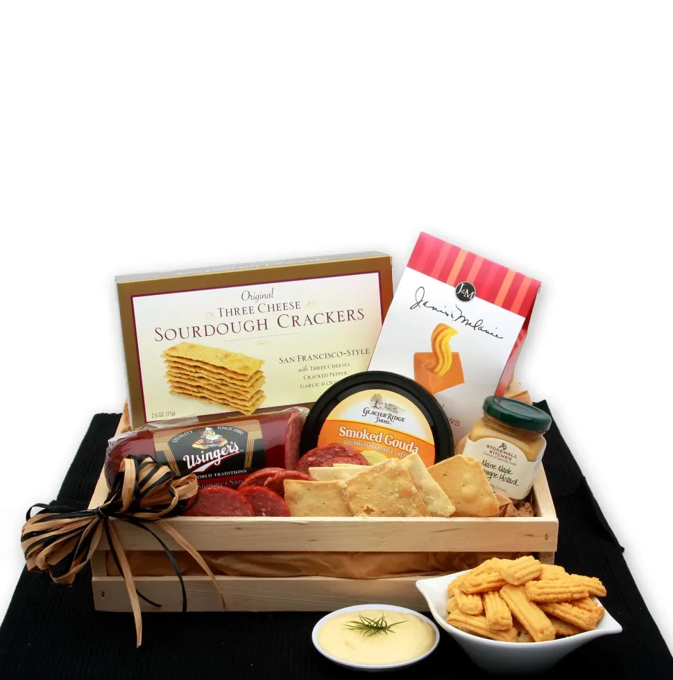 Snackers Delight Meat & Cheese Gift Crate