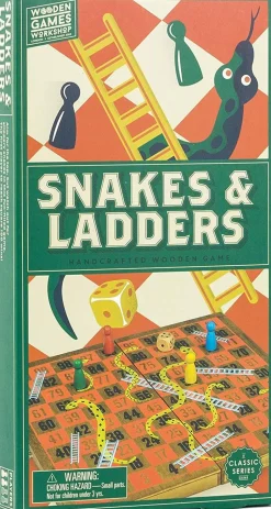 Snakes and Ladders | Classic Wooden Family Board Game