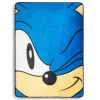 Sonic the Hedgehog Face Fleece Throw Blanket | 45 x 60 Inches