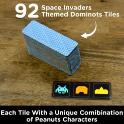 Space Invaders Glow in the Dark Dominots Tile Game