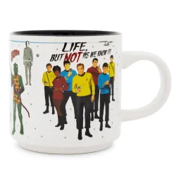 Star Trek Aliens, Villains, and Crew Stackable Ceramic Mug | Holds 13 Ounces