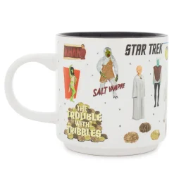 Star Trek Aliens, Villains, and Crew Stackable Ceramic Mug | Holds 13 Ounces