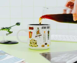 Star Trek Aliens, Villains, and Crew Stackable Ceramic Mug | Holds 13 Ounces