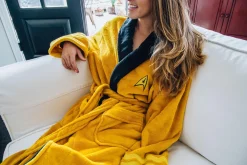 Star Trek Captain Kirk Bathrobe for Adults | One Size Fits Most