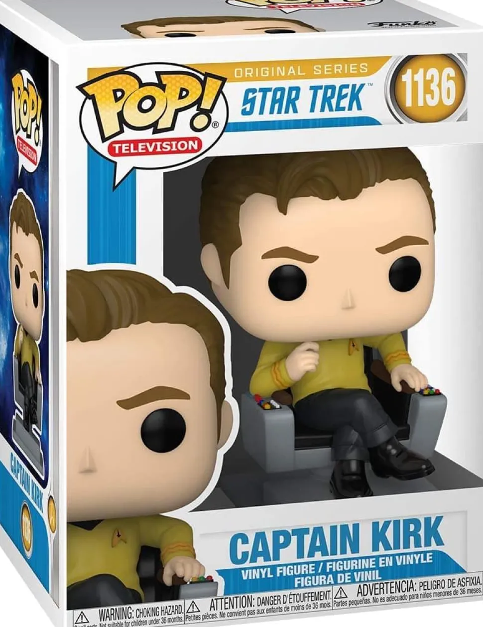 Star Trek Funko POP Vinyl Figure | Captain Kirk in Chair