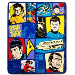 Star Trek: The Animated Series Comic Panel Throw Blanket | 50 x 60 Inches